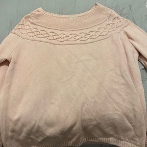 Talbots knitted pink sweater